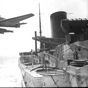 Junkers Ju46 of Lufthansa shortly after being catapulted