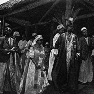 The Kabaka of Buganda with his consort