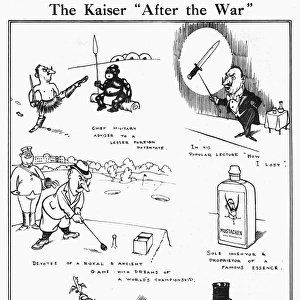 The Kaiser After the War by H. M. Bateman, WW1 cartoon