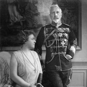 Kaiser Wilhelm II and his wife Hermine