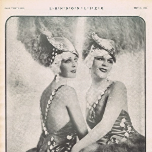 The Karlowena sisters from the Savoy Hotel Cabaret, 1928