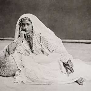 Kashmir, Kashmiri woman, India, c. 1870 s