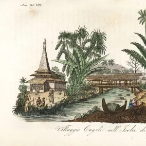 Kayeli village on Buru island, Maluku Islands, Indonesia