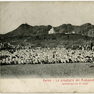 Kern, Eritrea - Ramadan Prayers - genuflection, third phase