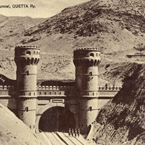 Khojak Tunnel and railway, Balochistan, British India