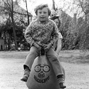 Kids on a Spacehopper
