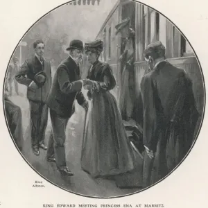 Print of The King at Biarritz, a 1906 photograph Print of The King at Biarritz, a 1906 photograph