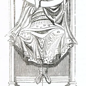 King Edgar I the peaceable on a throne