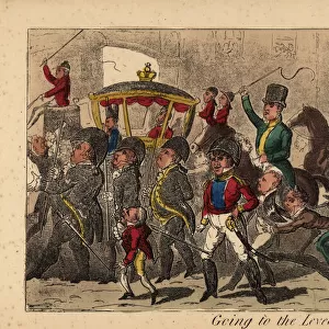 King George IVs royal parade through Dublin, 1821