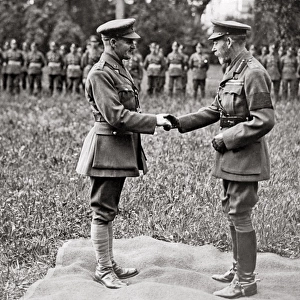 King George V and Captain J. J. Crowe, WW1