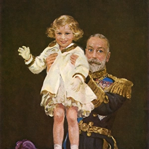 King George V with Princess Margaret Rose