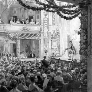 King George V and Queen Mary at the theatre