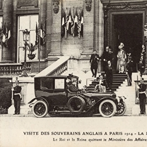 King George V and Queen Mary visit Paris - Spring, 1914