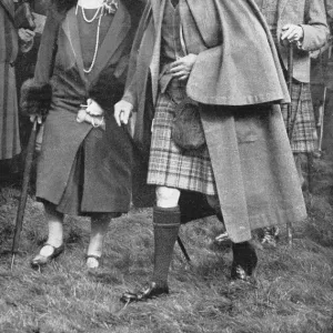 King George V in Scottish dress