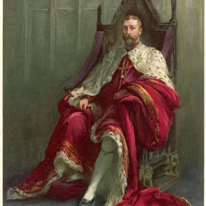 King George V on Throne