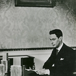 King George VI broadcasting to the Empire