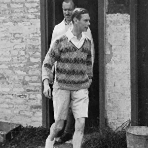 King George VI in shorts