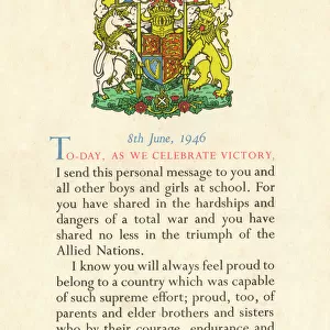 King George VI - Thanking British Children