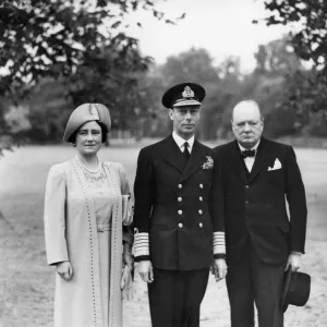 King George VI and Winston Churchill, 1940