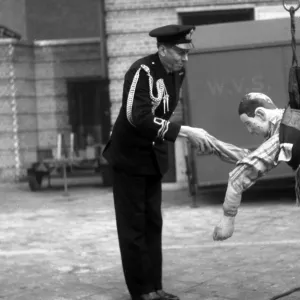 King Haakon of Norway visits the London Fire Brigade, WW2