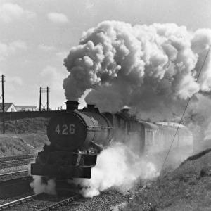 King Henry VIII steam locomotive near Slough