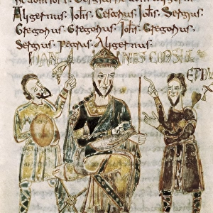 King John, illustration of the Codex legum Longobardorum