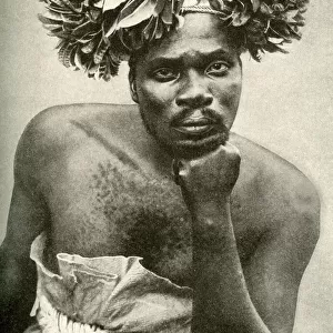 King Manziga Avungura, Belgian Congo, Central Africa