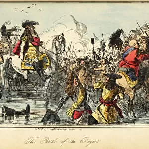 King William II crossing the river at the Battle of