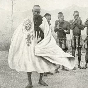 King of Yarawa dancing, Fedderi, West Africa
