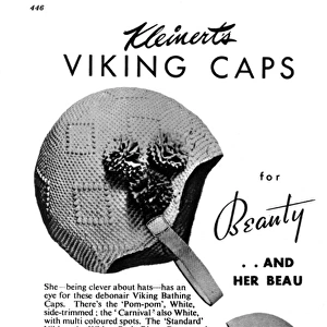 Kleinerts viking caps advertisement