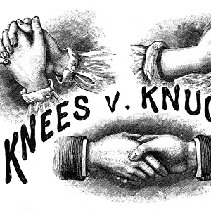 Knees versus knuckles - handshake