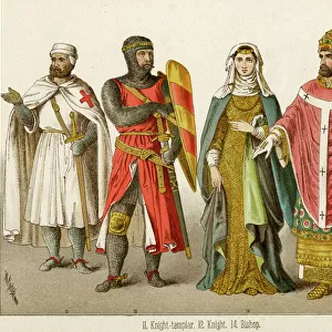 Knight Templar, knight and Bishop