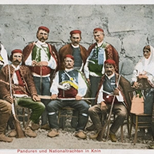 Knin, Croatia - Soldiers and Men in National Dress