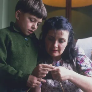 Knitting with Mother