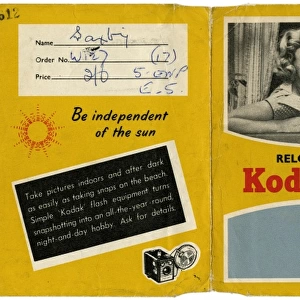 Kodak film wallet for photographs and negatives 1950s