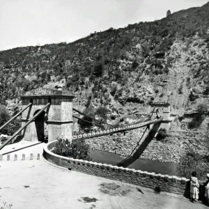 Kohala Bridge, Jhelum River, Kashmir, India (now Pakistan)