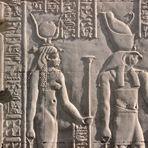 Kom Ombo Wall Relief