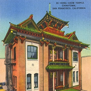 Kong Chow Temple - Chinatown, San Francisco, California, USA