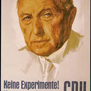 Konrad Adenauer Campaign Poster