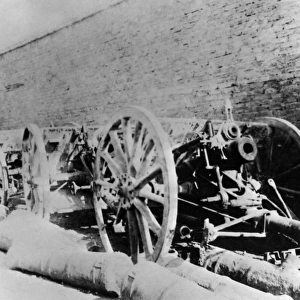 Kut guns in arsenal at Baghdad, WW1
