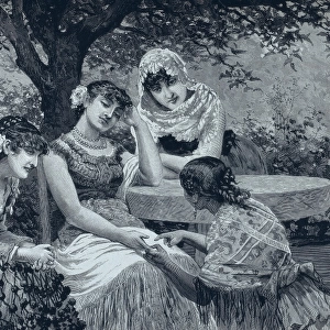 La buenaventura (The fortune). 1884. Engraving