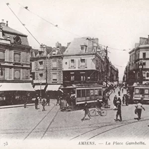 La Place Gambetta, Amiens, France