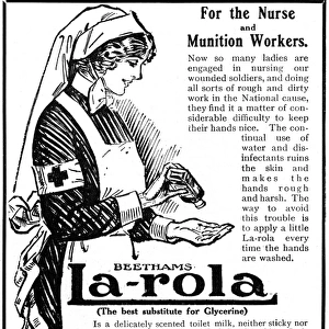 La-rola cream advertisement, WW1