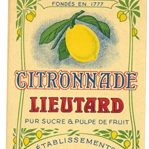 Label, Citronnade Lieutard
