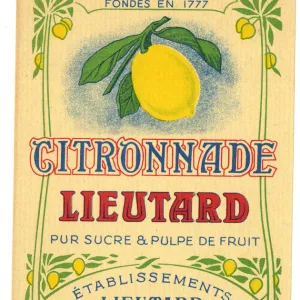 Label, Citronnade Lieutard