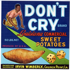 Label design, Don t Cry Sweet Potatoes