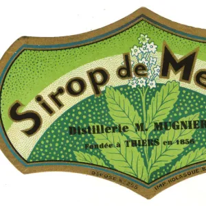 Label, Sirop de Menthe