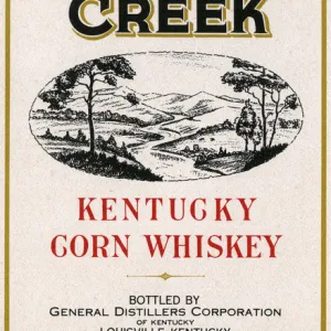 Label for Whipple Creek, Kentucky Corn Whiskey