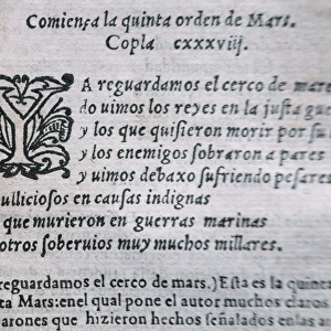 Laberinto de Fortuna (Labyrinh of Fortunes), by Juan de Mena