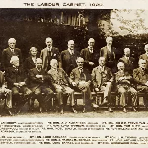 The Labour Party Cabinet under Ramsay MacDonald